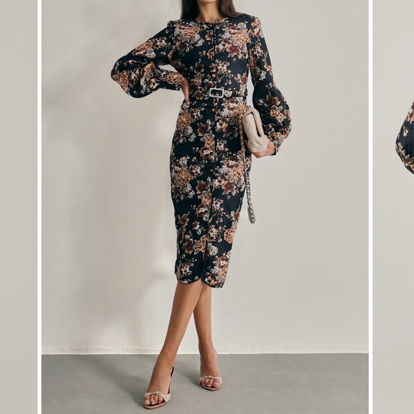 NWT Wiltshire Floral Denim Dresss - Picture 5 of 5